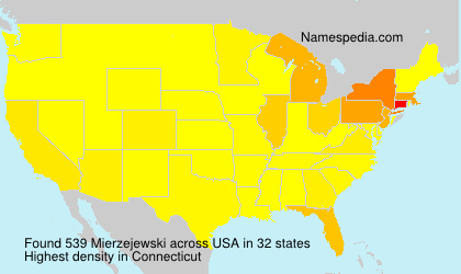 Surname Mierzejewski in USA