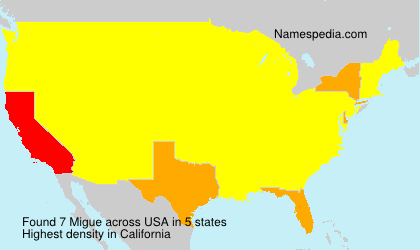 Surname Migue in USA