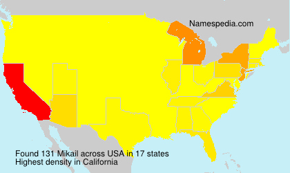 Surname Mikail in USA