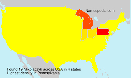 Surname Mikolaczyk in USA