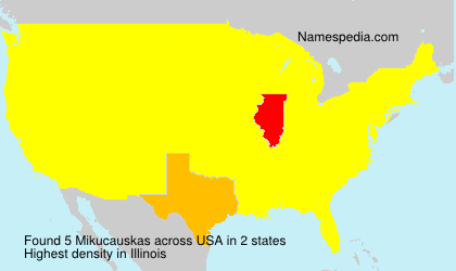 Surname Mikucauskas in USA