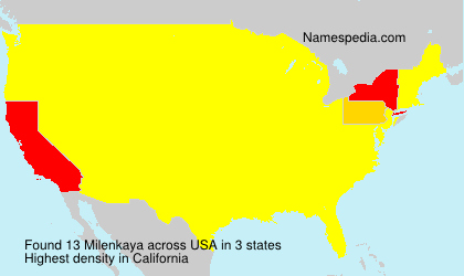 Surname Milenkaya in USA