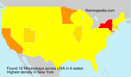 Surname Milyavskaya in USA
