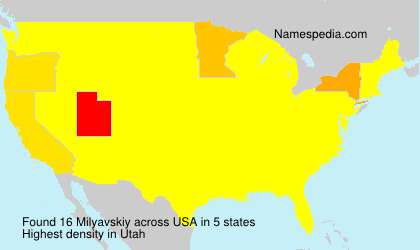 Surname Milyavskiy in USA