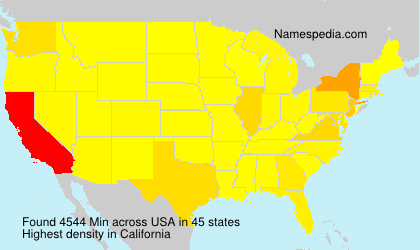 Surname Min in USA