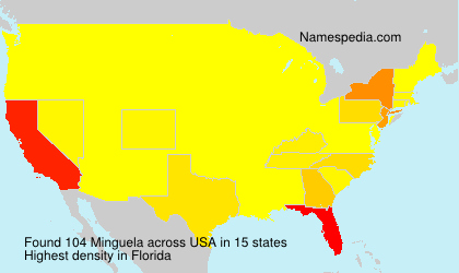 Surname Minguela in USA