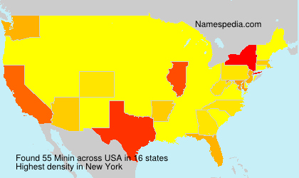 Surname Minin in USA