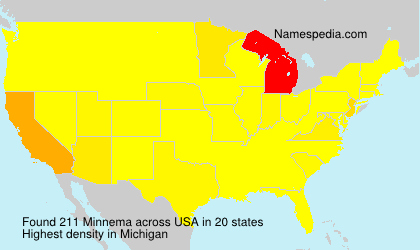 Surname Minnema in USA