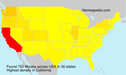 Surname Miyake in USA