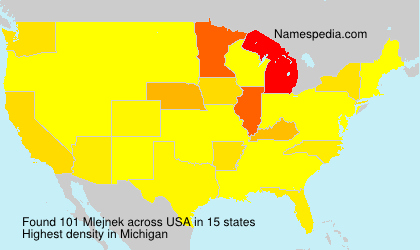 Surname Mlejnek in USA