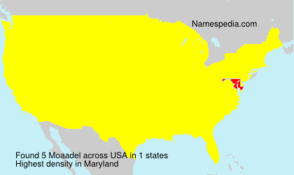Surname Moaadel in USA