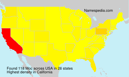 Surname Moc in USA