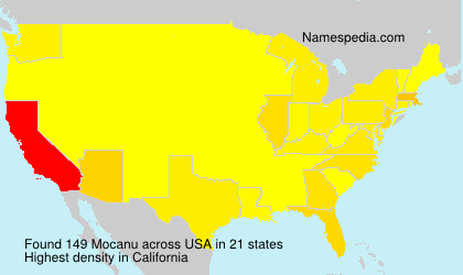 Surname Mocanu in USA
