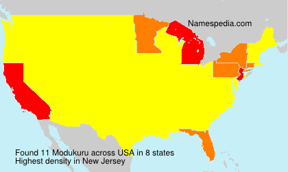 Surname Modukuru in USA