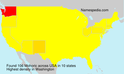 Surname Mohoric in USA
