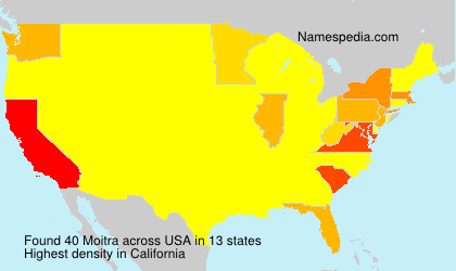 Surname Moitra in USA