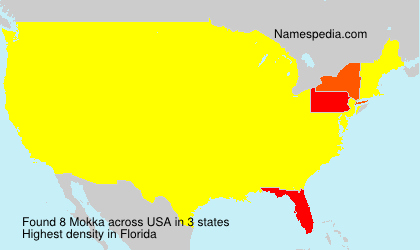 Surname Mokka in USA