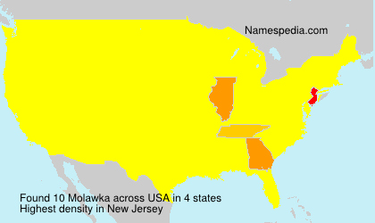 Surname Molawka in USA