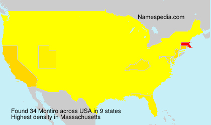 Surname Montiro in USA
