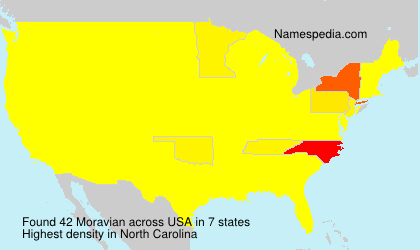 Surname Moravian in USA