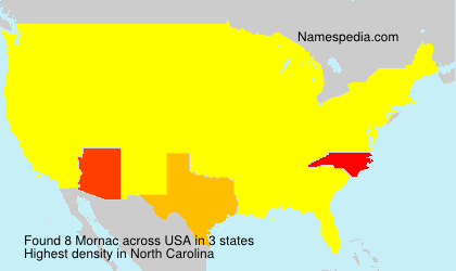 Surname Mornac in USA