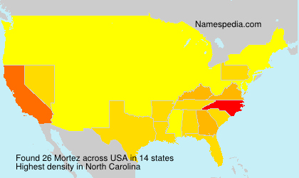 Surname Mortez in USA