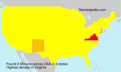 Surname Moruno in USA
