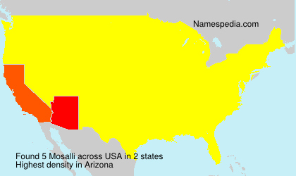 Surname Mosalli in USA