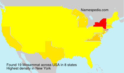 Surname Mosammat in USA