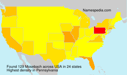 Surname Mosebach in USA