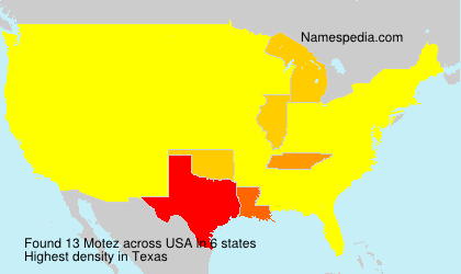 Surname Motez in USA