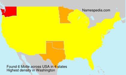 Surname Motle in USA