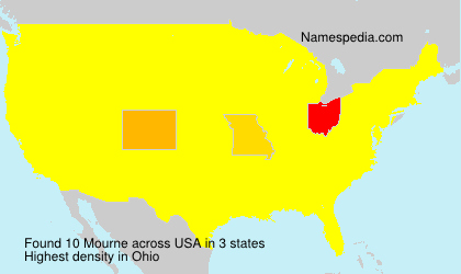 Surname Mourne in USA