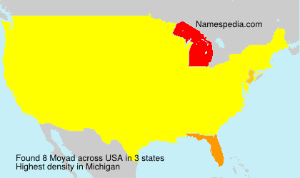 Surname Moyad in USA
