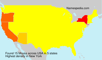 Surname Moysa in USA