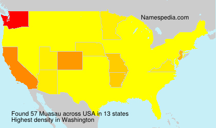 Surname Muasau in USA