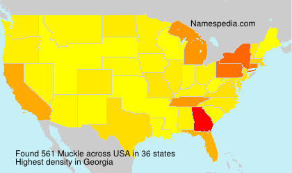 Surname Muckle in USA