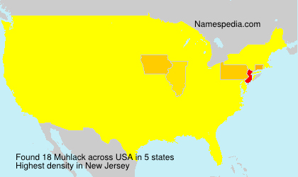 Surname Muhlack in USA