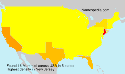 Surname Mummidi in USA