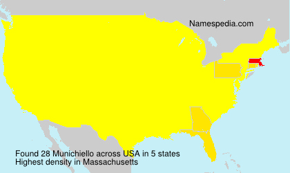 Surname Munichiello in USA