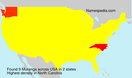 Surname Muranga in USA