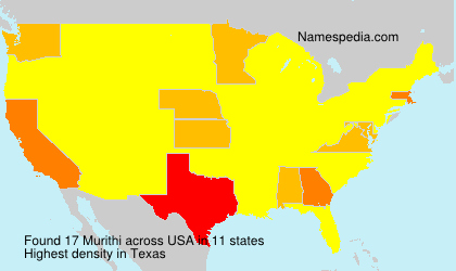 Surname Murithi in USA