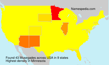 Surname Musegades in USA