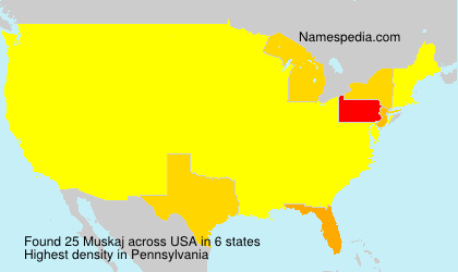 Surname Muskaj in USA