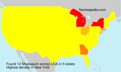 Surname Mustaquim in USA