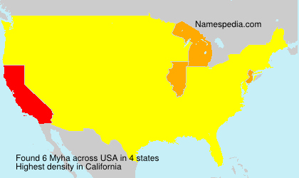 Surname Myha in USA