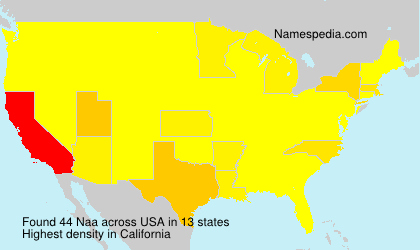 Surname Naa in USA