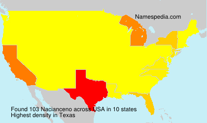 Surname Nacianceno in USA
