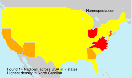 Surname Nadipalli in USA