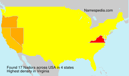 Surname Nadora in USA